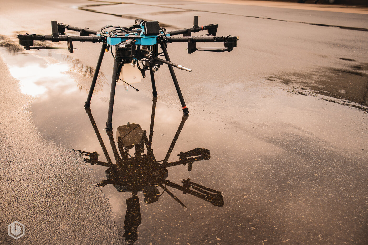 Sherpa drone reflection — cinematic